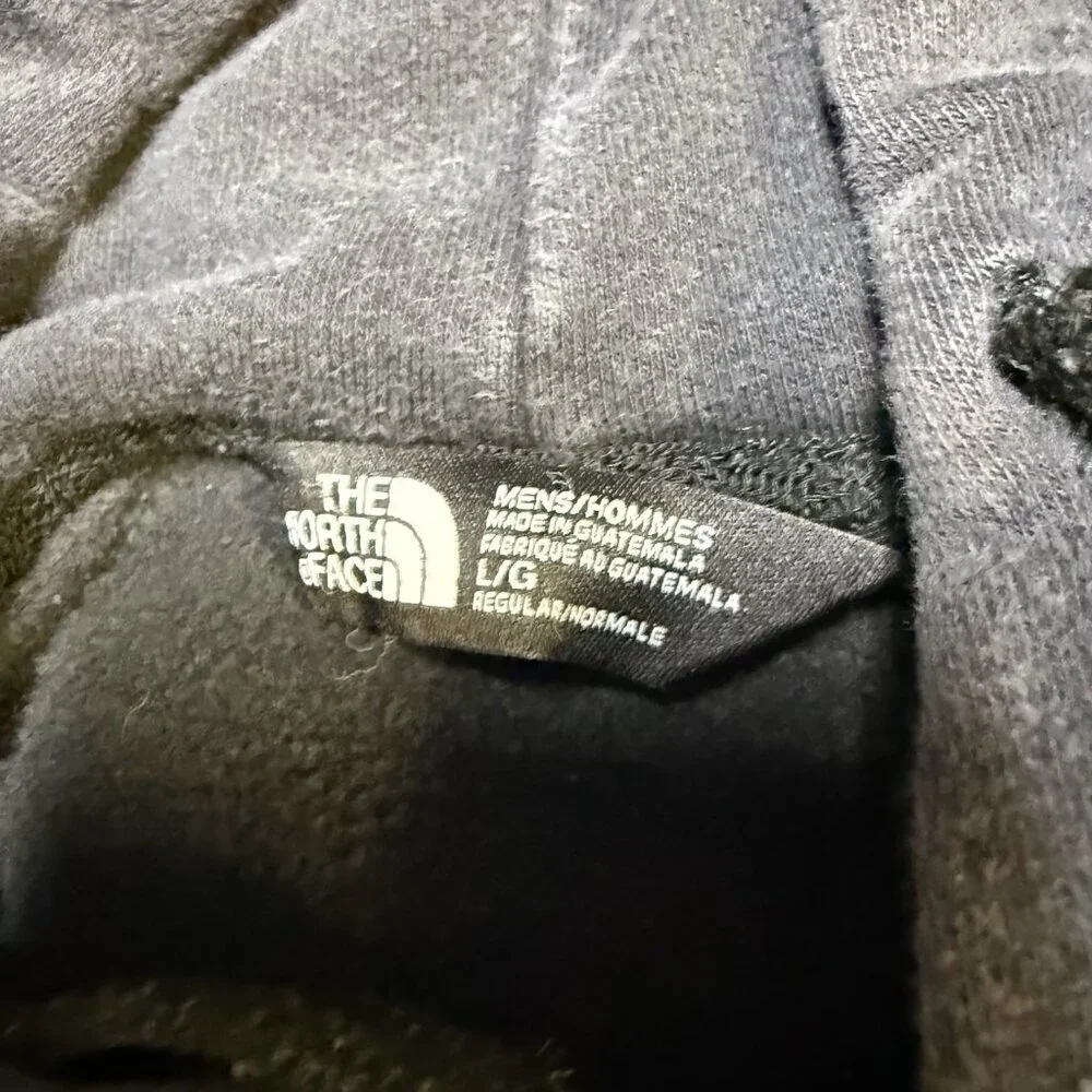 The North Face Hoodie Men’s‎ Large Black Camo Logo “Never Stop Exploring” GUC